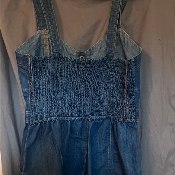 Denim Button-Front Dress - Picture 4 of 5